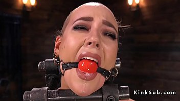 Preview 2 of Xx Baal Veer - Trimmed head slave rides Sybian in bdsm