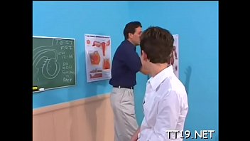 Preview 2 of Ginger In A Hot Threesome - Cute gets her tight slit fucked hard by teacher