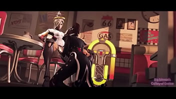 Preview 1 of Sana Beeg - Futanari - Mercy x Widowmaker Part 1