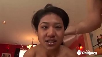Preview 3 of 40 Blonde Office - Asian Teen Lyla Lei Gives A Great Sloppy Blowjob