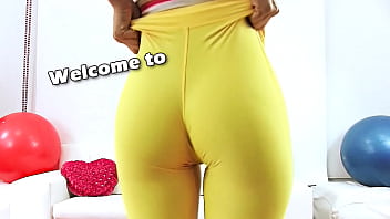 Preview 1 of Let Gf Share - INCREDIBLE ASS and CAMELTOE BRUNETTE in TIGHT SPANDEX