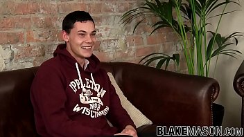 Preview 1 of Triplets Sex - Young cutie Justin Wood squeezes the cum out of his balls