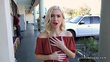 Preview 2 of Elise Babyshot - Tiny tits blonde fucks outdoor pov