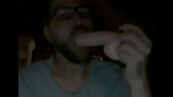 Preview 3 of Bro Caught And Join - Little Slut blow Play with the Dildo