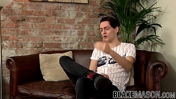 Preview 2 of Milk Boobsnude - Young British man wanking off hard after the interview