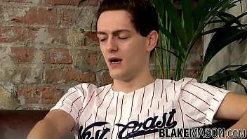 Preview 1 of Milk Boobsnude - Young British man wanking off hard after the interview