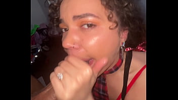 Preview 3 of English X Video Daunlod - Curly-haired nympho gets Facial from Flaxk