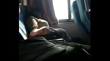 Preview 1 of Sister Mom Son - Tetona rebota tetas en bus