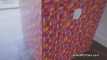 Preview 1 of Xxx Jbrdshti Vi - Gloryhole anal surprise with ebony teen gf