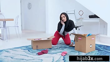 Preview 1 of Kady Courtney - Hijab-Wearing Brat Punished By Stepsister&#039_s Boyfriend For Talking Trash