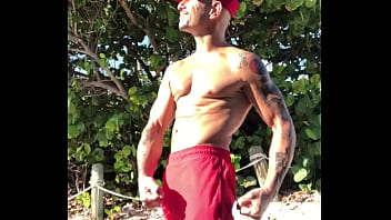 Preview 2 of Family Deepthroat Fun - THE LIFEGUARD BEACH BODY PORNSTAR