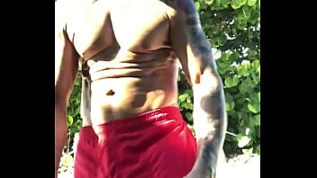 Preview 1 of Family Deepthroat Fun - THE LIFEGUARD BEACH BODY PORNSTAR