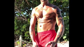 Preview 4 of Family Deepthroat Fun - THE LIFEGUARD BEACH BODY PORNSTAR