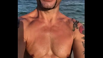 Preview 4 of One Girl Four Boys With Big Duck - THE LIFEGUARD BEACH BODY TAN FIT  ITALIAN PORNSTAR MAXXX LOADZ