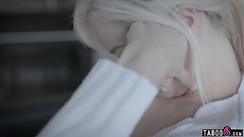 Preview 1 of Nude Aliyaah - Foster couple takes in shy blonde teenie and fuck her