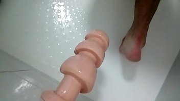 Preview 1 of Saint Claire Dany - Cant push deeper  huge dildo