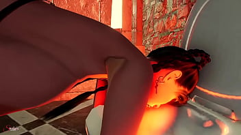 Preview 4 of Favorite Anal Toy - Wednesday gets blacked at Nevermore Academy