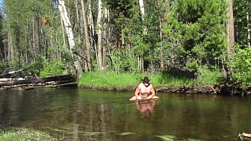 Preview 2 of Pirates 2 Full Move Xxx 2005 - Bathing naked in the creek.