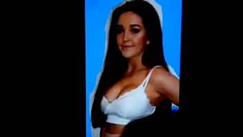 Preview 2 of Daddy Fucks Three Step Daughter - Random hot brunette cumshot on beautiful big tits
