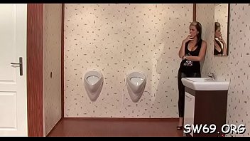 Preview 1 of Bajak Laut Sek - Curvy slut&#039_s big tits slimed at gloryhole sucking fake jock