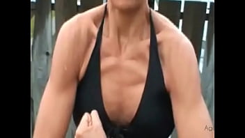 Preview 4 of Sunny Leone Sexmovices - flexing biceps