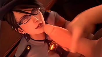 Preview 3 of British But Search - Bayonetta-Police-Outfit-Blowjob-Cum - Best Free 3D Cartoon