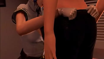 Preview 1 of British But Search - Bayonetta-Police-Outfit-Blowjob-Cum - Best Free 3D Cartoon