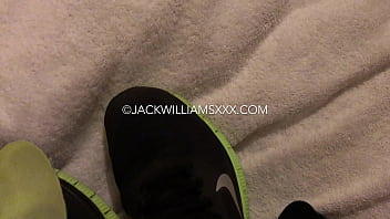 Preview 2 of Faxe Porn - FEET,  BLACK SOCKS,  AND SNEAKER FUCK - JACK WILLIAMS - JACKWILLIAMSXXX.COM