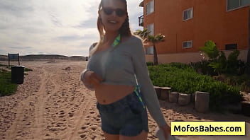 Preview 2 of Stem Mom Pov - Sexy and Horny Blonde Slut Suck Huge Dick in the Car - Sahara Skye,  Charles Dera
