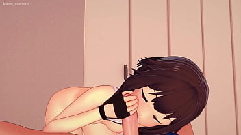 Preview 2 of Indian Auntes - Megumin esta caliente viste ropa deportiva para follar (versi&oacute_n adulta) (hentai 3D)