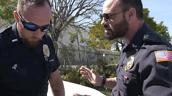 Preview 1 of Incest Drunk Mom - Thug gets a surprise cavity search by horny gay cops