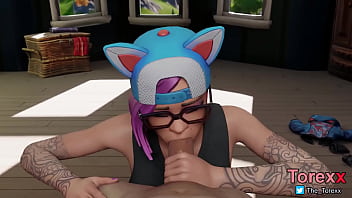 Preview 3 of Squirting Cat - Lynx blowjob