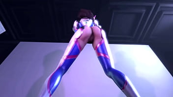 Preview 4 of Latina Big Tease - D.va-Dancing-Overwatch - Best Free 3D Cartoon