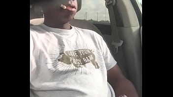Preview 1 of Yummylilya - Ebony smoking cumshot nutt in black from freaky nasty thug gangsta