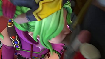 Preview 3 of Japani Sexy Bf - Fortnite zoey blowjob facefuck deepthroat 3d (whit sound)