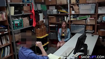 Preview 1 of Dog Knotted Slut - Cute busty teen thief paid with a pussy for stealing