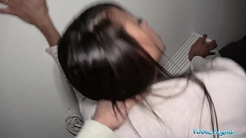 Preview 4 of Mom And Sun Free Family - Public Agent Slim brunette with a sexy body and great arse