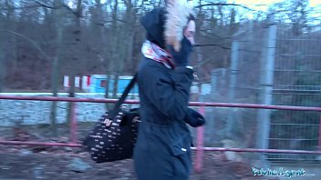 Preview 2 of Mo Mm S - Public Agent Brunette with nice natural tits and pale skin