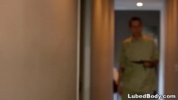 Preview 1 of Shemale Step Sis - Delivery guy&#039_s lucky day with Carmen Caliente
