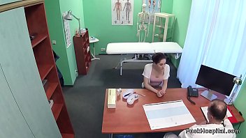 Preview 2 of Hard Family Fake Bajar - Slim patient fucks on examining bed