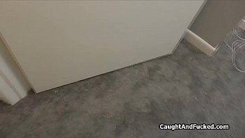 Preview 1 of That Whores Uncut - Couple taped fucking from the closet