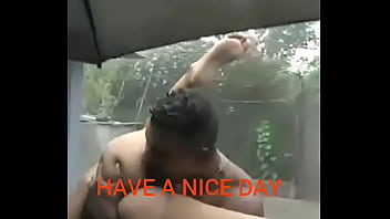 Preview 4 of Friend Fucking Wife In Shower - Fucking Outside in the rain