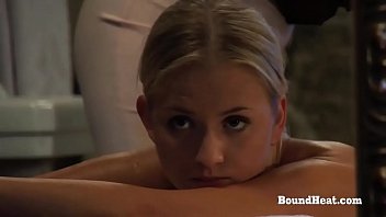 Preview 1 of Kottayam College Girl7 - Disappeared On Arrival 2: Handcuffed Blonde Nude Massage With Maid