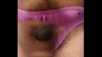 Preview 2 of Beeg Indian Bhabhi Sex 1 - Boy Masturbating Wearing Aunty&#039_s Desi Bra &amp_ Jockey Panty