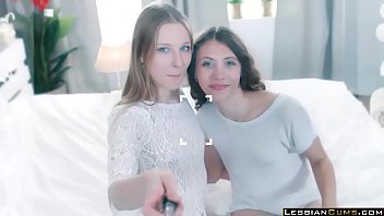 Preview 1 of Pumpen Cock - Pretty Lesbian Girlfriends Morning Sex - LesbianCums.com