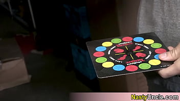 Preview 1 of Yuong Vergin Pormp - Lets play twister in the garage It was Vinny who came up with the idea but he is too sexy to resist