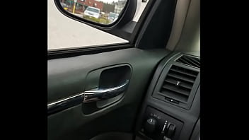 Preview 1 of Asima Panda Xnxx - Cumming through mesh short shorts in the car as girl passes.