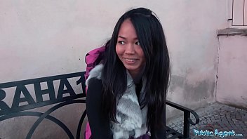 Preview 2 of Mfucking Passed Out Woman - Public Agent Stranded Thai Facialised by Stranger
