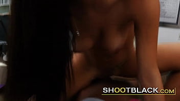 Preview 4 of 6v Jr - Blowing the boss&#039_s cock gets this hot brunette fucked hard in the office