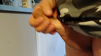 Preview 1 of Beach Topless Japan - Stiff cock Sperma release after holding it for a week